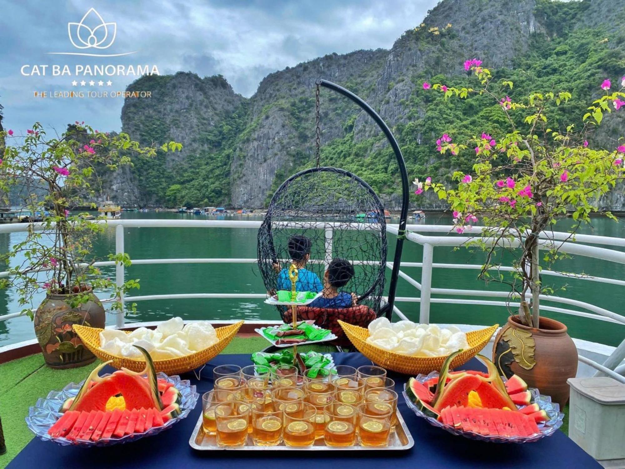 Green Mountain Cat Ba Hotel Dong Khe Sau Kültér fotó